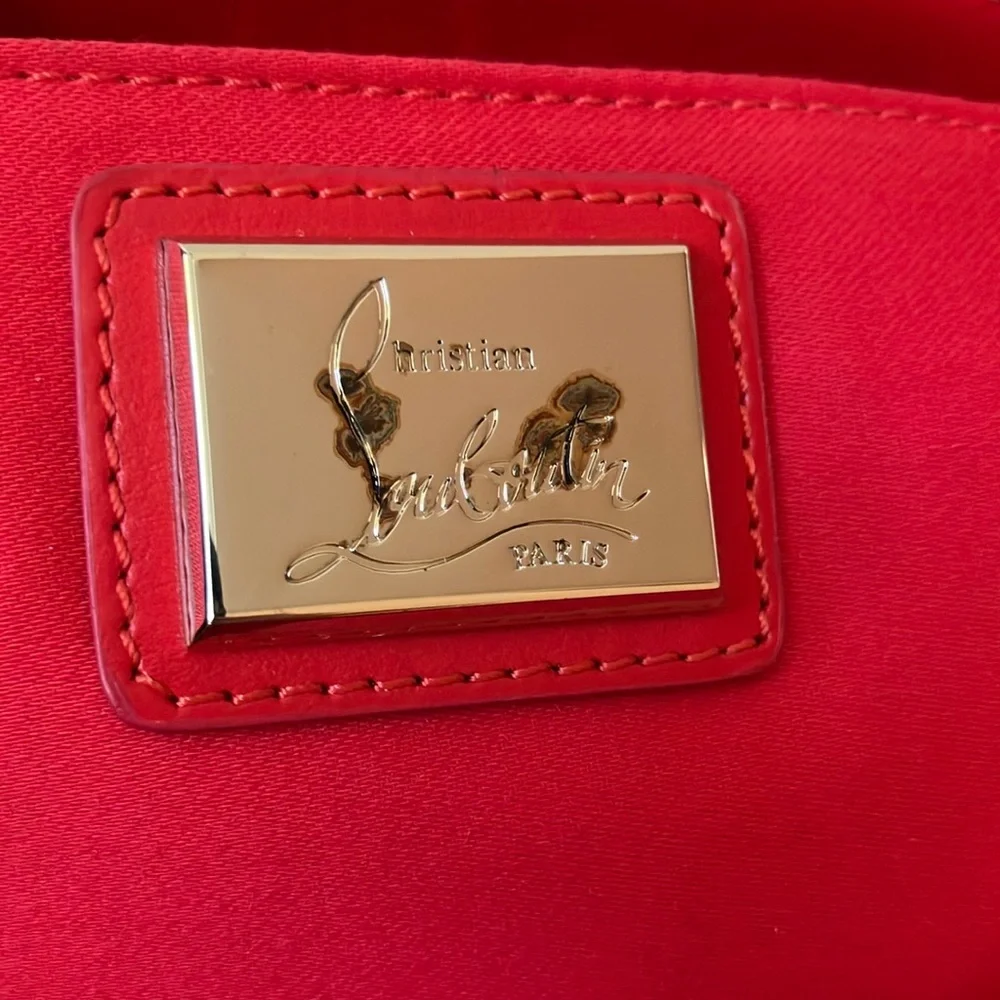 Christian Louboutin Loubiposh Animal print Crossbody Clutch